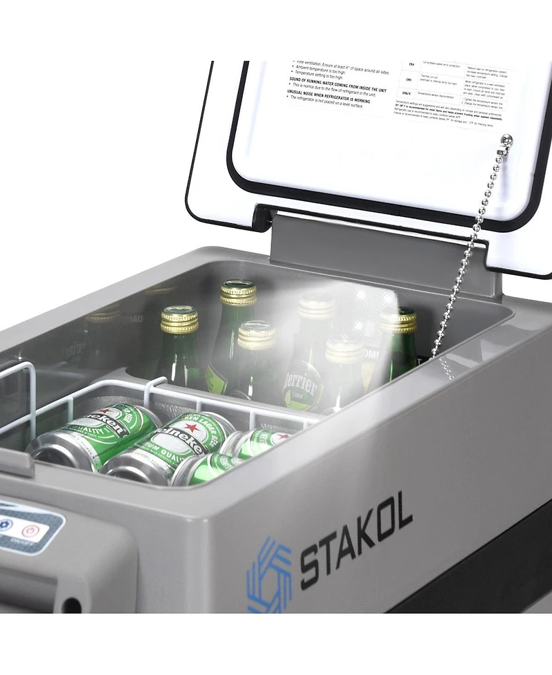Costway 44 Quarts Portable Electric Car Cooler Refrigerator/Freezer
