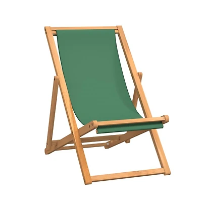 vidaXL Folding Beach Chair Solid Teak Wood