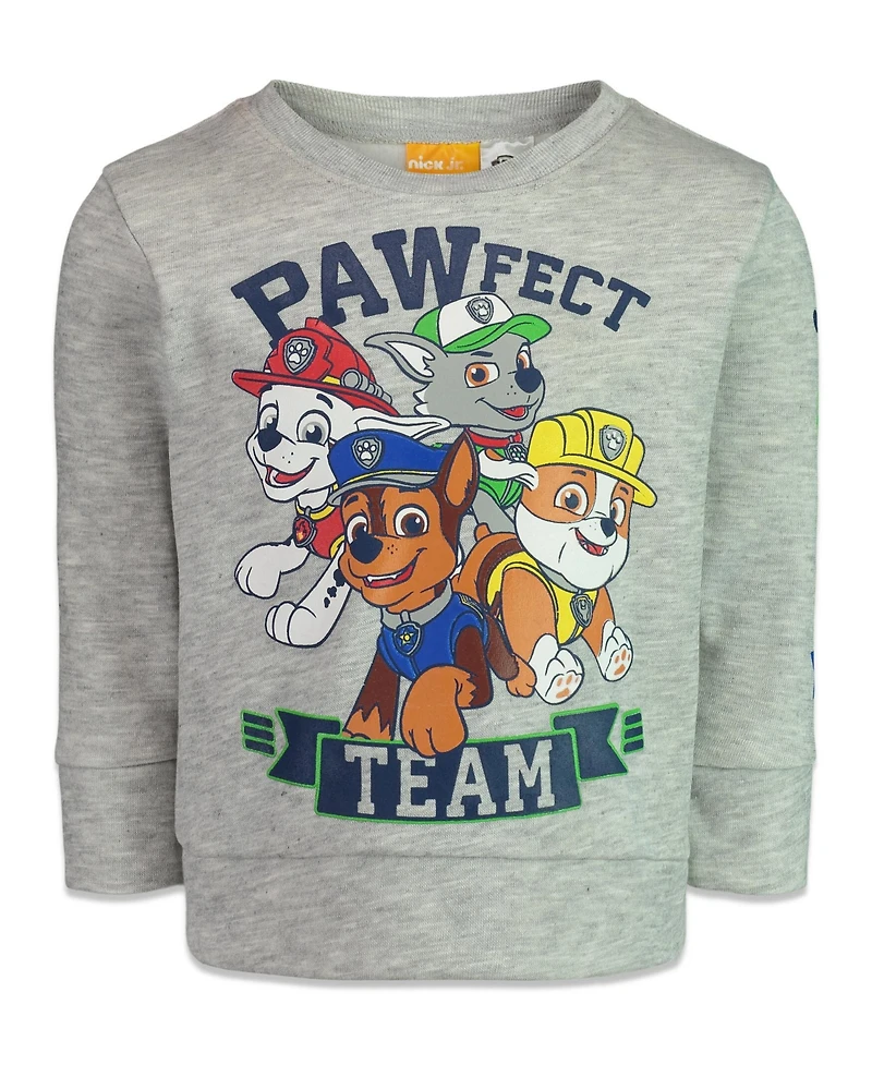 Paw Patrol Toddler Boys Chase Marshall Rubble Fleece Sweatshirt