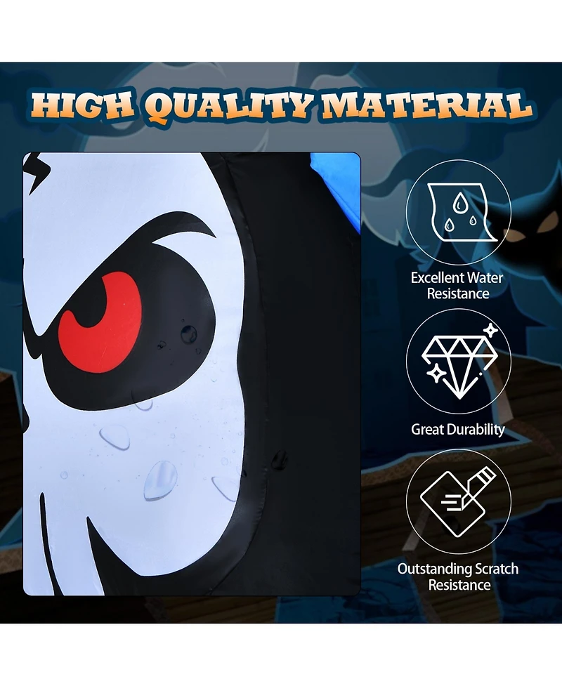 Vebreda 6 Feet Halloween Inflatable Decorations with Built-in Led Lights