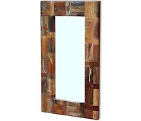 vidaXL Mirror Solid Reclaimed Wood 31.5"x19.7"
