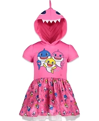 Pinkfong Baby Girls Baby Mommy Shark Daddy Shark Baby Shark Costume Short Sleeve Dress Newborn to