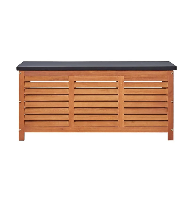 vidaXL Patio Storage Box 46.1"x19.7"x21.7" Solid Eucalyptus Wood