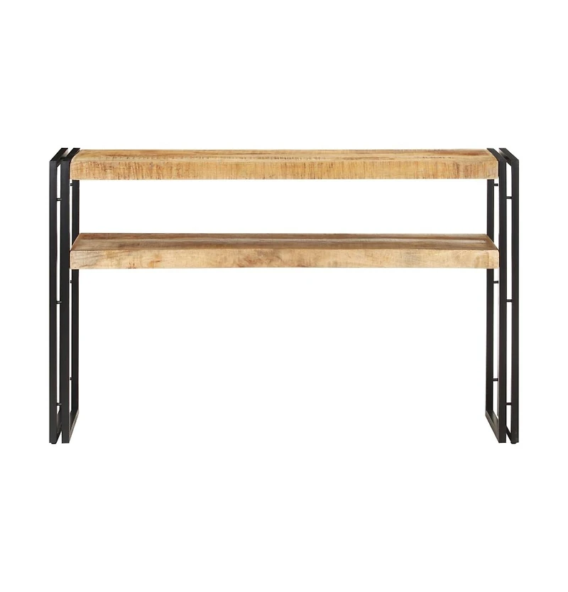 vidaXL Console Table 47.2"x11.8"x29.5" Rough Mango Wood