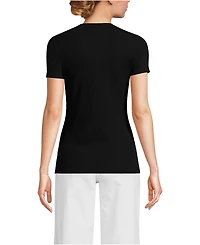 Lands' End Women's Tall Micro Rib T-Shirt