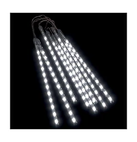 vidaXL Meteor Lights 8 pcs 1 ft Cold White 192 LEDs Indoor Outdoor