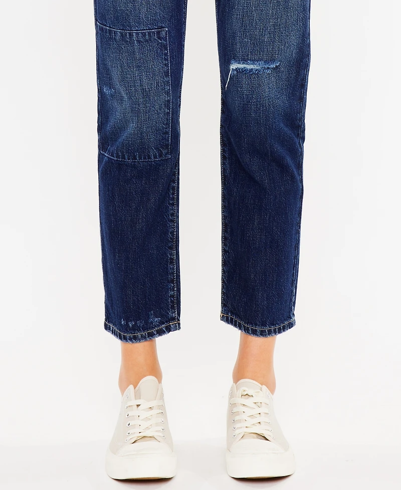 Kancan Women's Ultra High Rise 90's Boyfriend Jeans