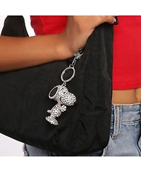 Peanuts Snoopy Pave 3D Bling Keychain - Bag Charm, Backpack Accessories, Travel Collectible Gift Keychains