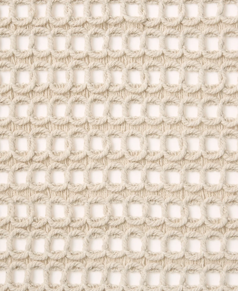 Fiesta Kai Macrame Table Runner, 14" x 72"