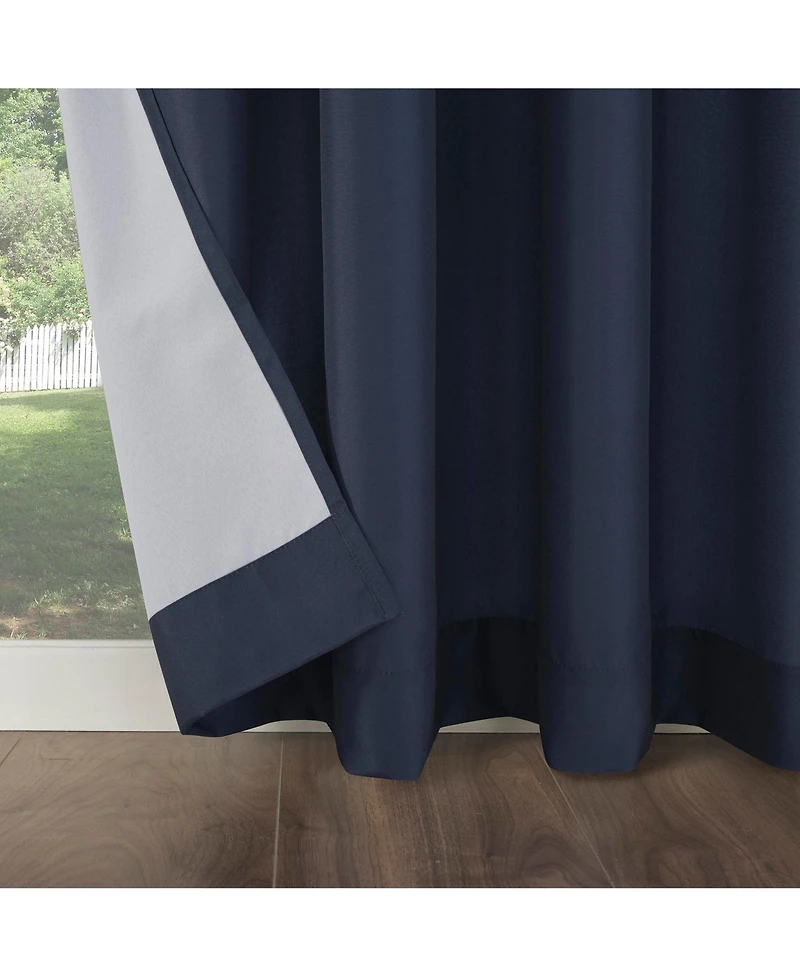Sailor Indoor/Outdoor Uv Protectant Room Darkening Grommet Curtain Panel