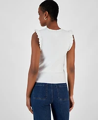 And Now This Women's Pointelle Knit Sleeveless Sweater, Created for Macy's