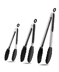 Cowin Kitchen Tongs Set with Silicone Tips Heat Resistant