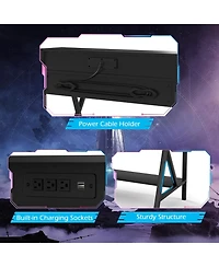 Skonyon All-in-One Professional Gaming Desk with Cup and Headphone Holder