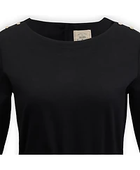Hope & Henry Women's Long Sleeve Knit Fit and Flare Dress