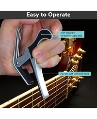 Yescom Guitar Capo Tune Clamp Key Accessories for Acoustic Electric Guitar 2 Packs