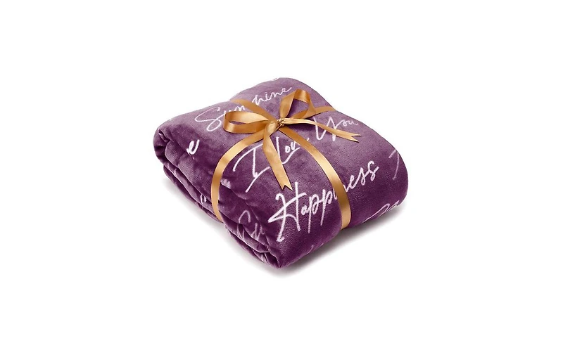 Chanasya Premium I Love You Gift Throw Blanket - Unconditional Love Together Forever Anniversary Gift Throw