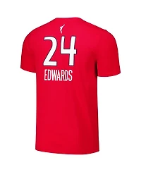 Nike Men's and Women's Aaliyah Edwards Red Washington Mystics 2024 Wnba Draft Explorer Edition Name Number T-Shirt
