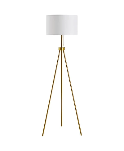 Homcom 59.75" Sding Floor Lamp Fabric Lampshade Steel Tripod,