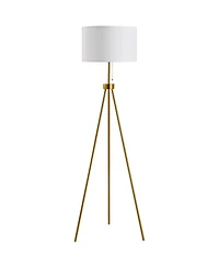 Homcom 59.75" Sding Floor Lamp Fabric Lampshade Steel Tripod,