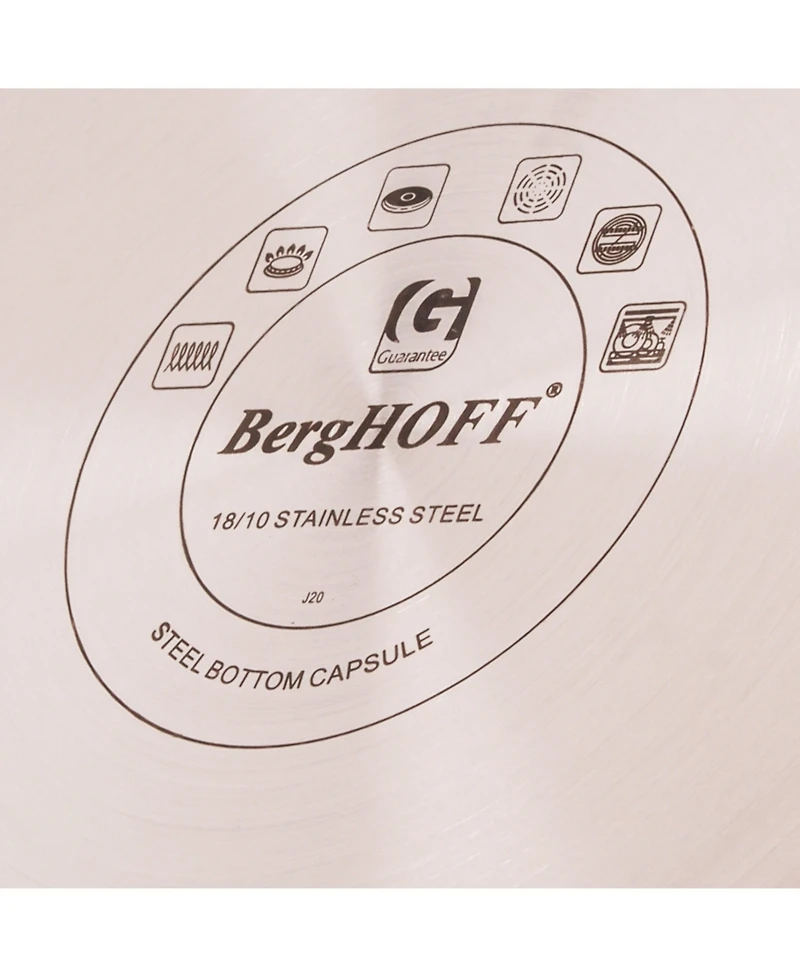 BergHOFF Ouro Gold 18/10 Stainless Steel 9.5" Deep Skillet with Glass Lid 3.1qt.