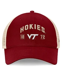 Top of the World Men's Maroon Virginia Tech Hokies Heritage Waylon Trucker Adjustable Hat