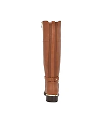 Calvin Klein Women's Daphny Pointy Toe Knee High Block Heel Casual Boots