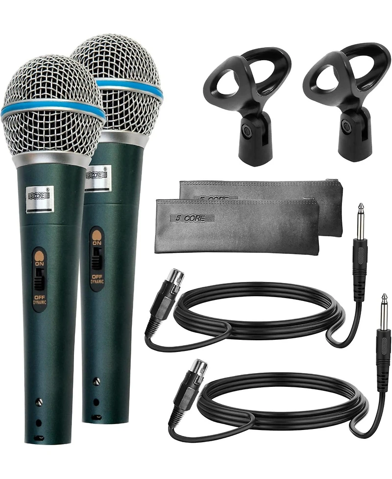 5 Core Microphone For Singing Karaoke Mic Xlr Dynamic Mic Cardioid Unidirectional Microfono - 2PCS