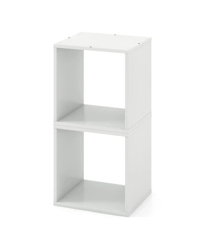 Sugift Cube Storage Organizer Set of 2-White