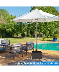 Givimo 150 Pounds Patio Umbrella Base Stand Wheels Planter Outdoor