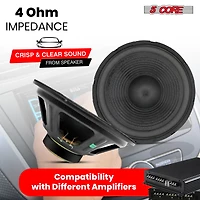 5 Core Subwoofer Speaker 12 Inch Car Subs 1200W Peak Pro Audio 4Ohm Replacement Subwoofers Para Carro - 1PC
