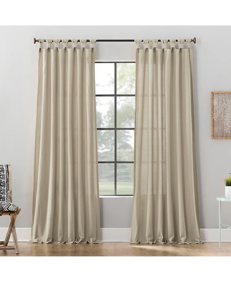 Washed Cotton Twist Tab Curtain