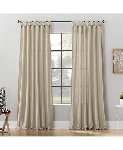 Washed Cotton Twist Tab Curtain