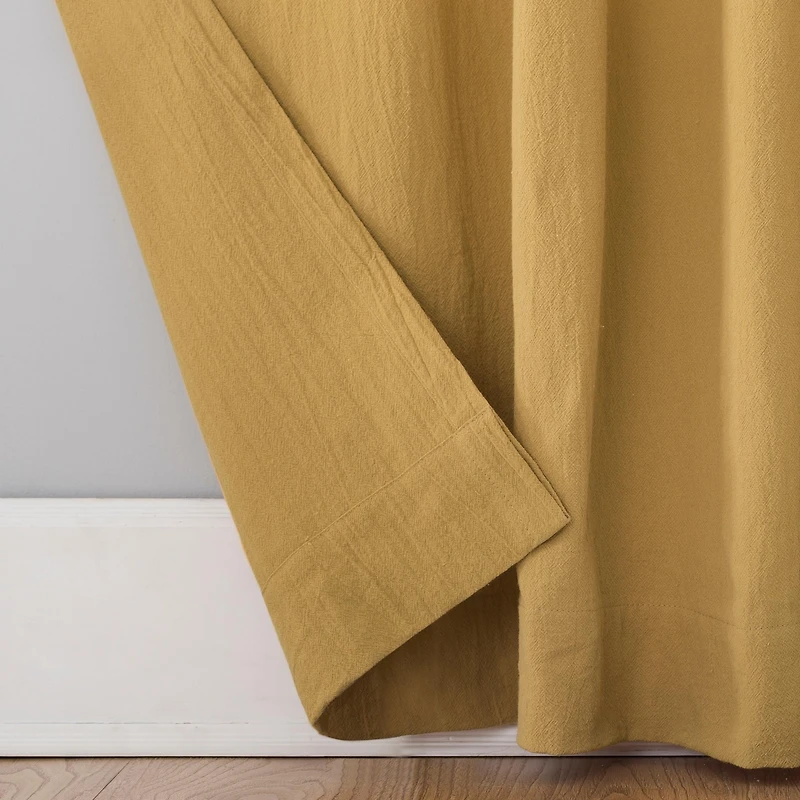 Washed Cotton Twist Tab Curtain