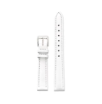 Speidel Ladies Stitched Calfskin Leather Band in 20mm White