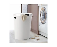 Superio Ribbed Design Laundry Hamper, 40 L Lilac Laundry Hamper