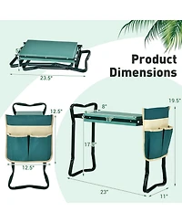Givimo Folding Sturdy Garden Kneeler Pad and Cushion Seat