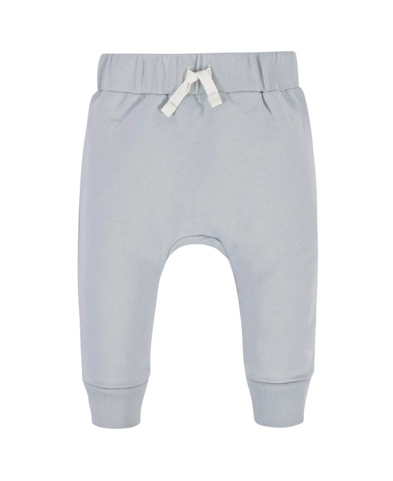 Gerber Baby Boys Navy and Grey Premium Joggers, 3-Pack