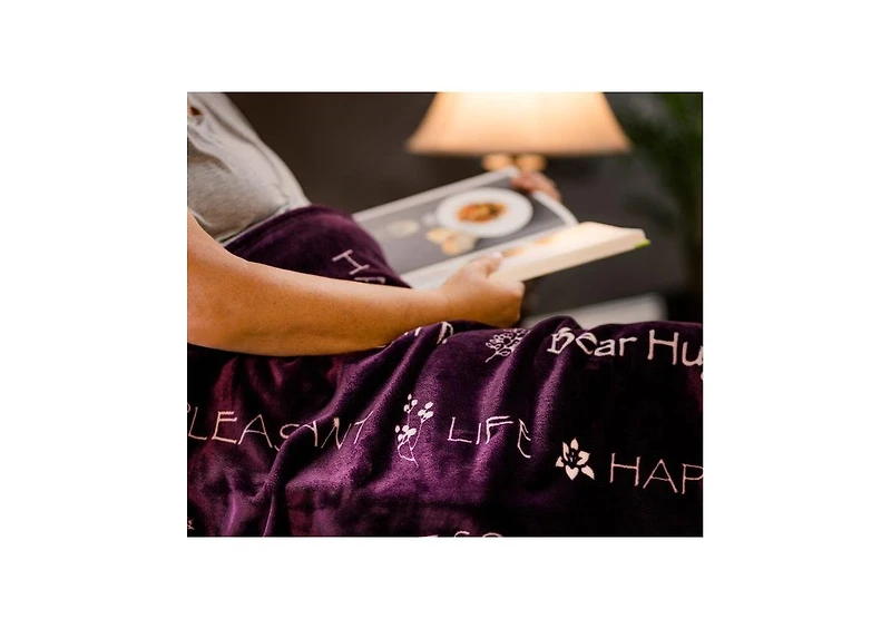 Chanasya Premium Healing Thoughts Prayer Comfort Hugs Sympathy Gift Message Throw Blanket