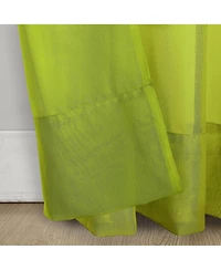 Calypso Sheer Voile Rod Pocket Curtain Panel