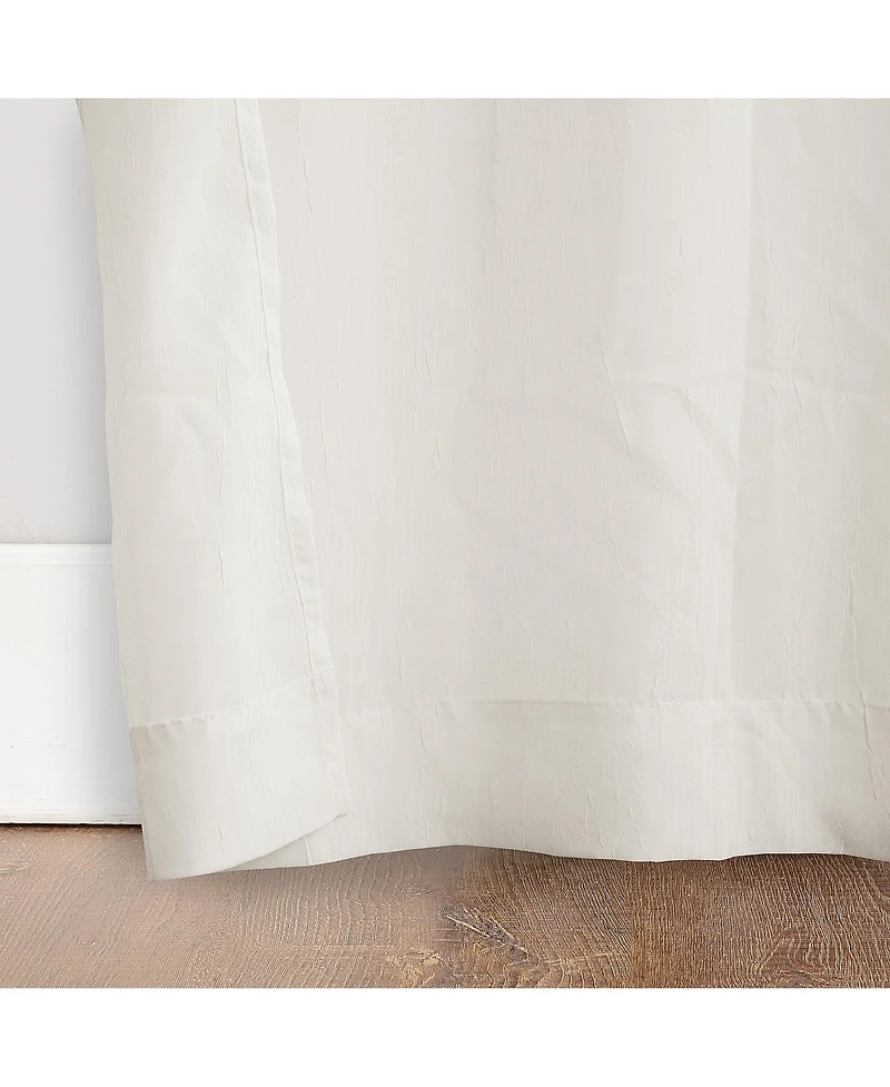 Crushed Sheer Voile Grommet Curtain Panel