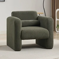 Streamdale Furniture Lambskin Sherpa Accent Armchair for Comfort