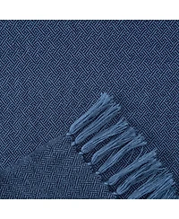 Chanasya Premium Mini Maze Super Soft Acrylic Throw Blanket With Tassels