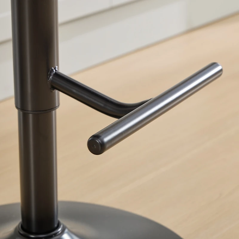 Simplie Fun Retro & Adjustable Pu Swivel Barstools (Orange, 2-Pack