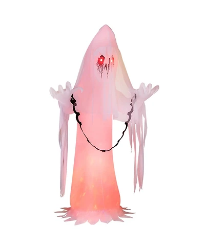 Sugift 8 Feet Halloween Inflatable Haunting Ghost Bride with Flame Led Light