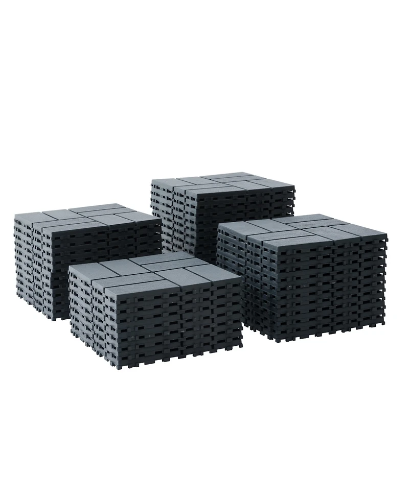 Simplie Fun 44-Pack Interlocking Deck Tiles for Outdoor Use