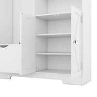 Multi-Purpose Hall Tree with Storage and Bench
