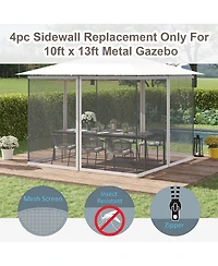 10' x 13' Sidewall Netting for Gazebos & Tents (White)