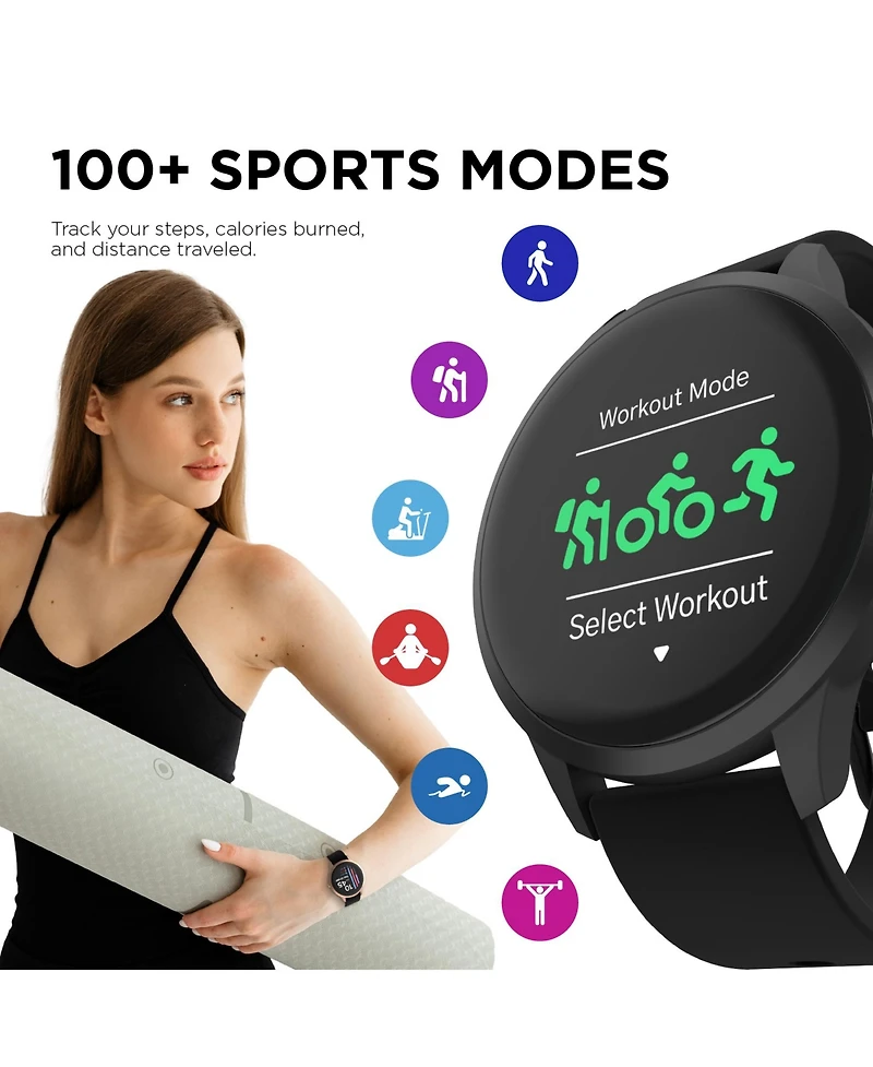 iTouch Sport 4 Unisex Silicone Strap Smartwatch 43.2mm