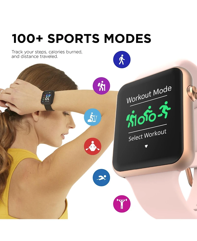 iTouch Air 4 Unisex Silicone Strap Smartwatch 41mm