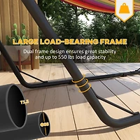 Adjustable Steel Hammock Stand for Two